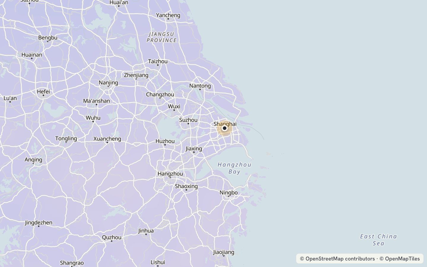 Comfort map around Shanghai: 13 just-right days a year