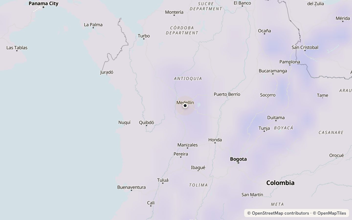 Comfort map around Medellín: 8 just-right days a year
