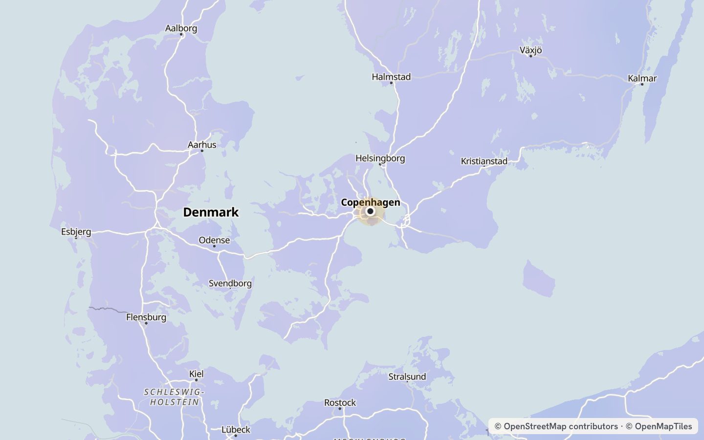 Comfort map around Copenhagen: 18 just-right days a year
