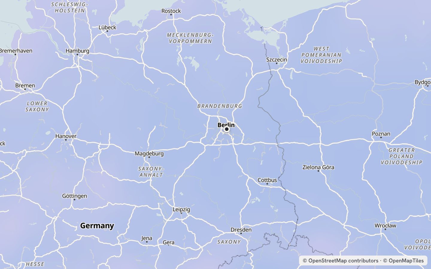 Comfort map around Berlin: 29 just-right days a year