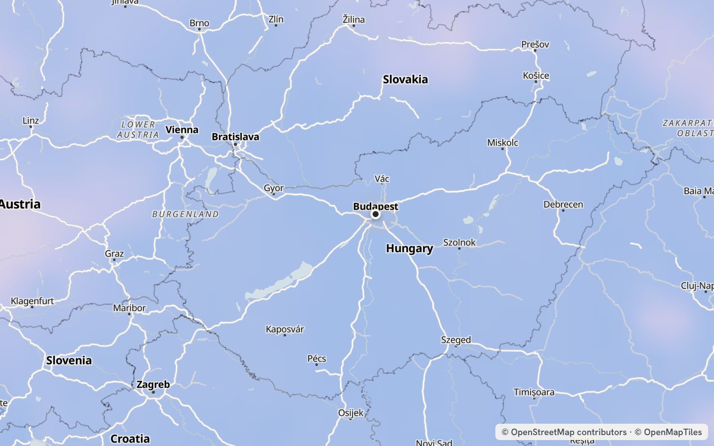 Comfort map around Budapest: 35 just-right days a year