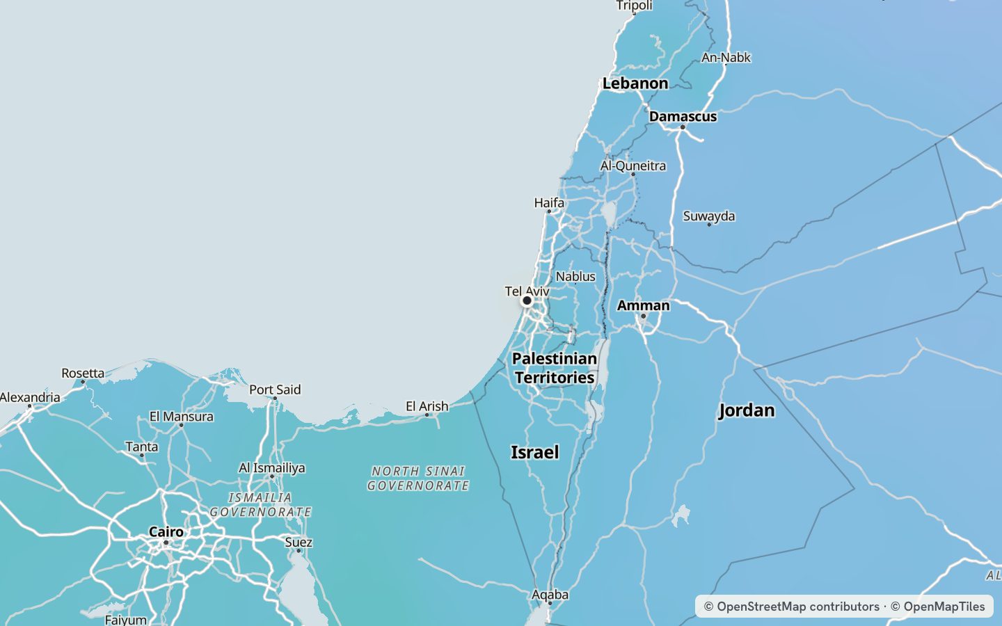 Comfort map around Tel Aviv: 64 just-right days a year