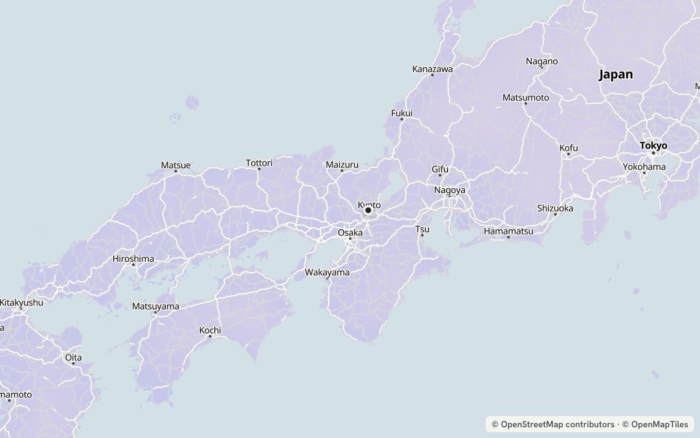Comfort map around Kyoto: 10 just-right days a year