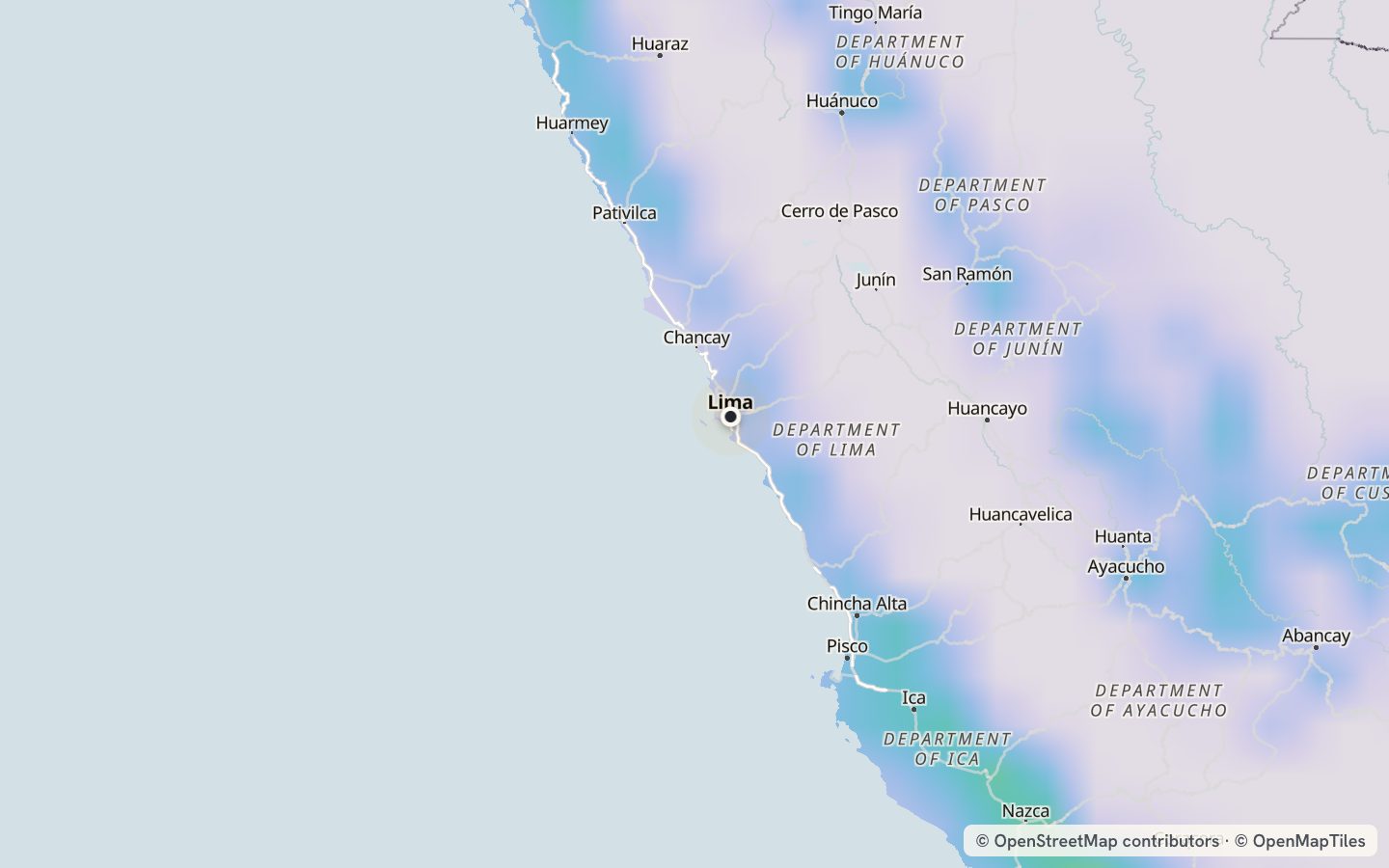 Comfort map around Lima: 17 just-right days a year