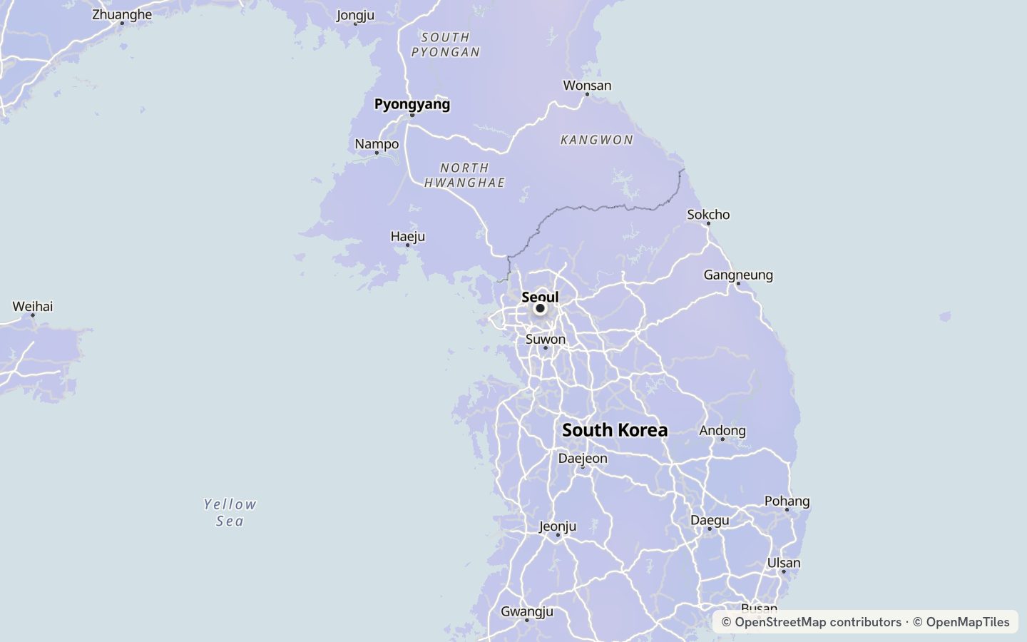 Comfort map around Seoul: 19 just-right days a year