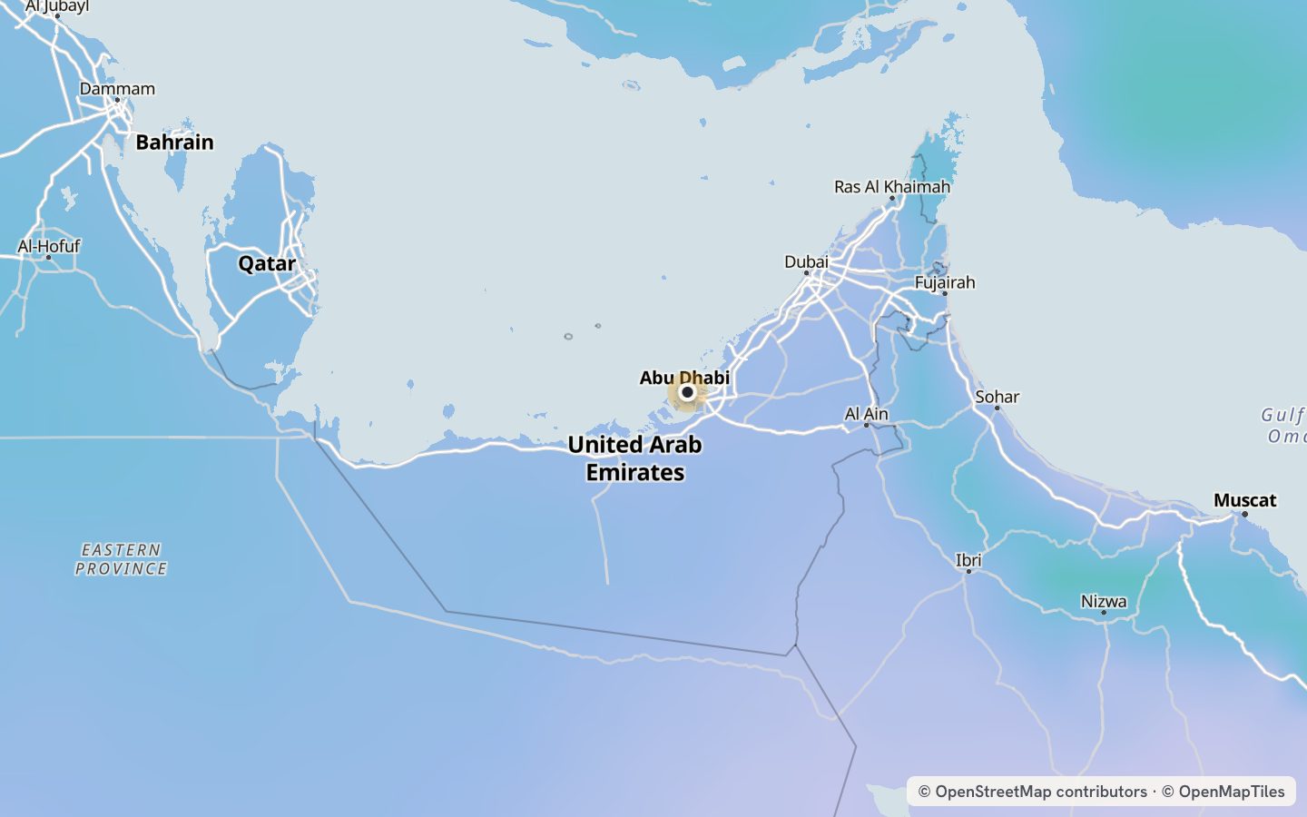 Comfort map around Abu Dhabi: 41 just-right days a year