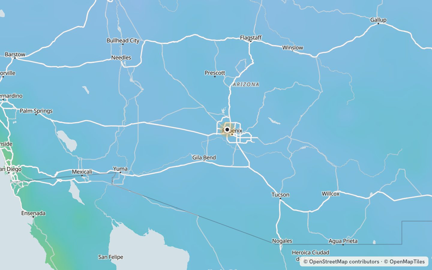 Comfort map around Glendale: 56 just-right days a year