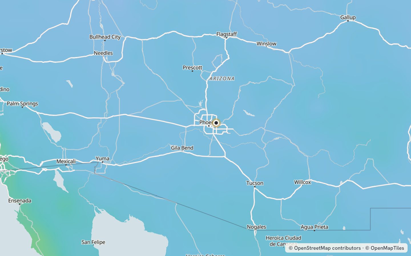 Comfort map around Scottsdale: 59 just-right days a year