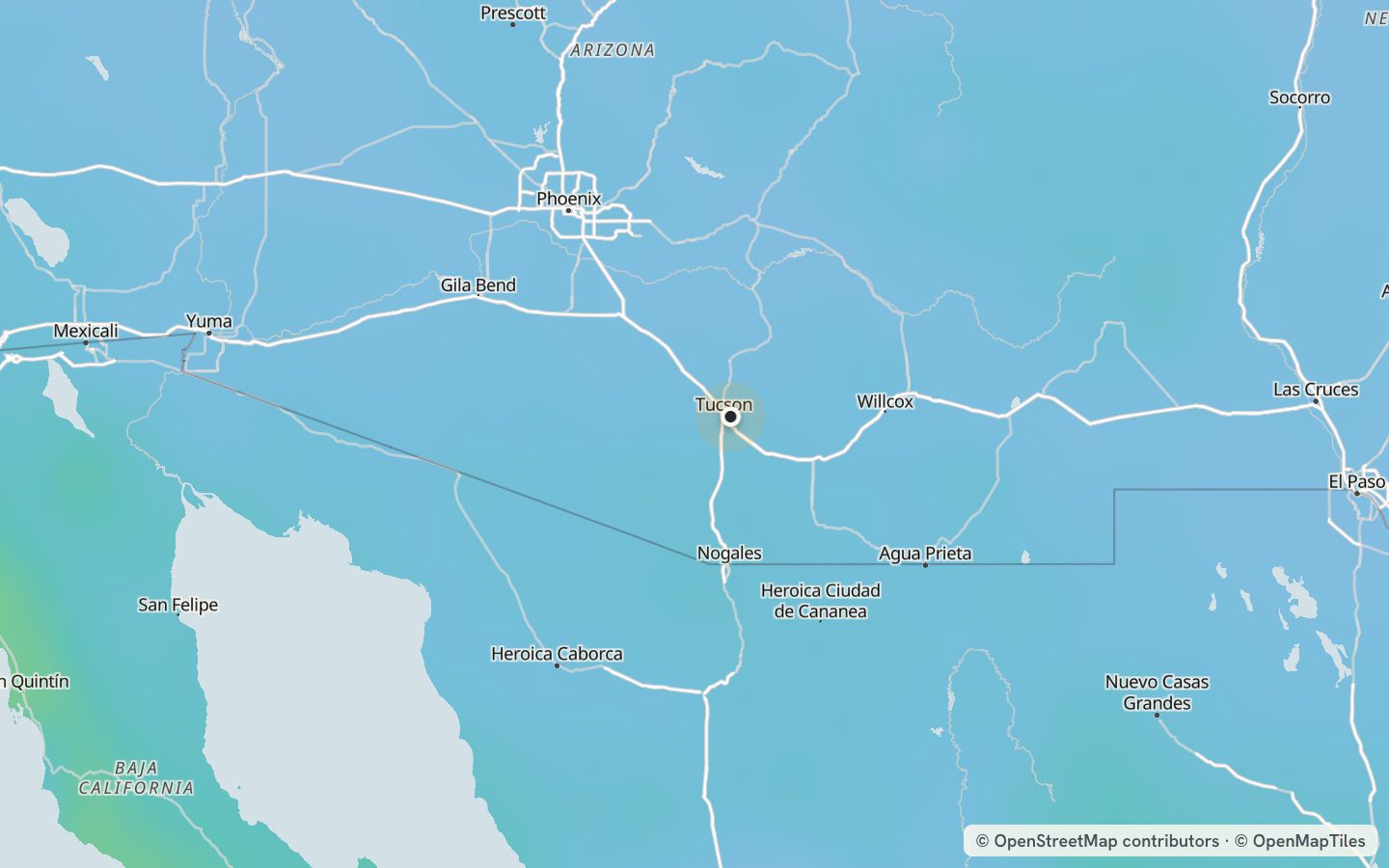 Comfort map around Tucson: 62 just-right days a year