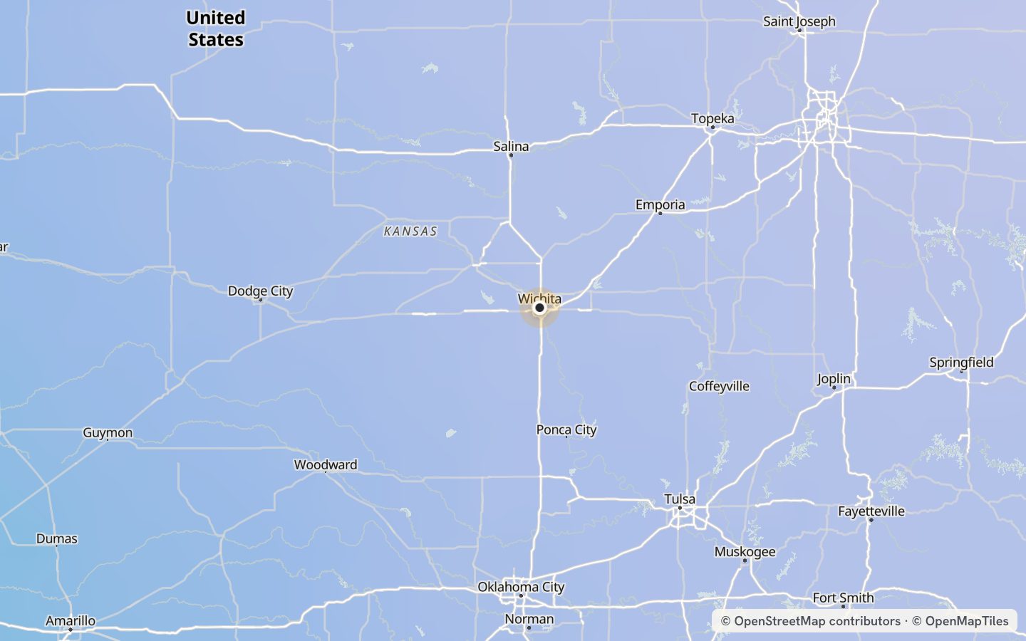 Comfort map around Wichita: 28 just-right days a year