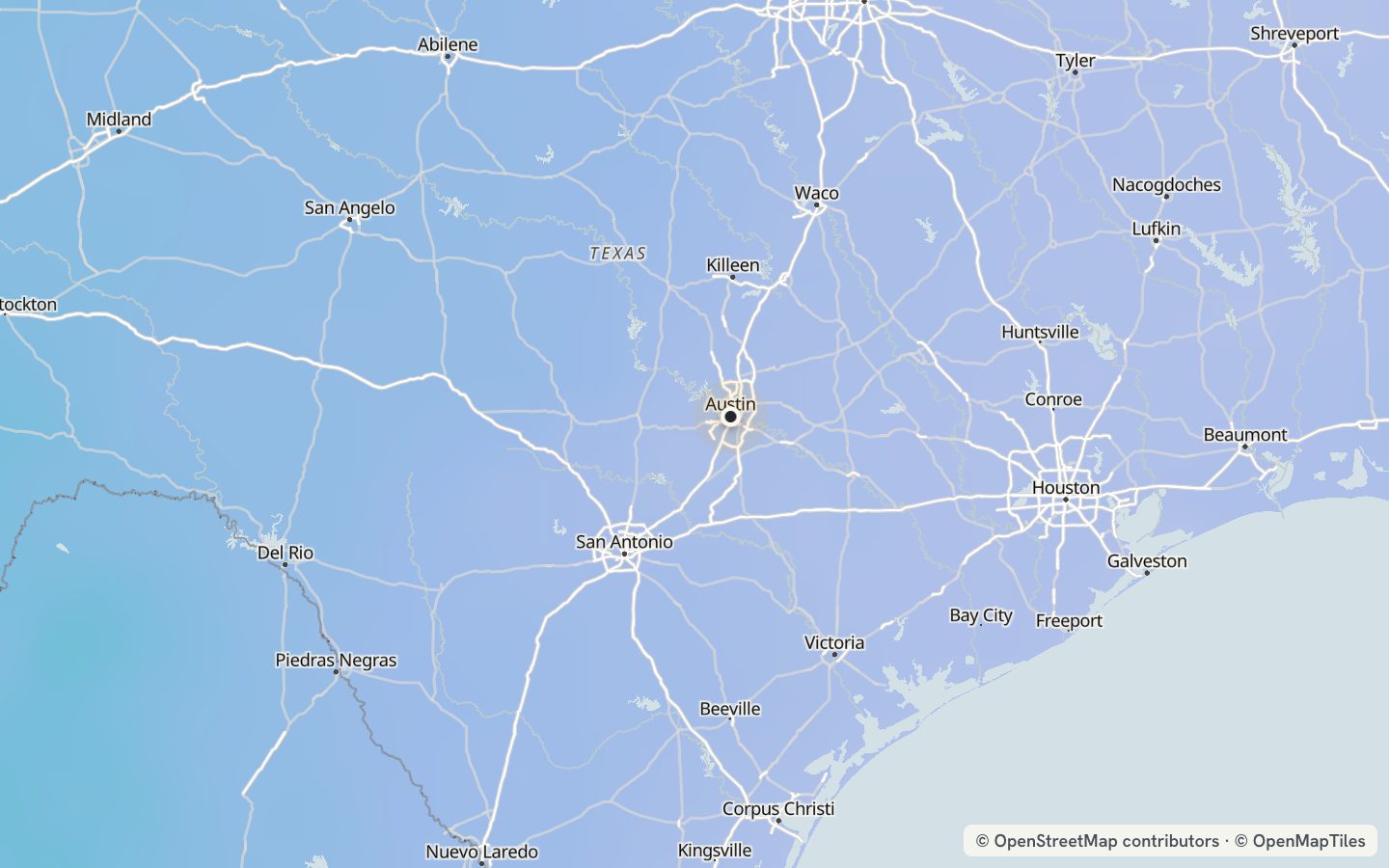 Comfort map around Austin: 31 just-right days a year