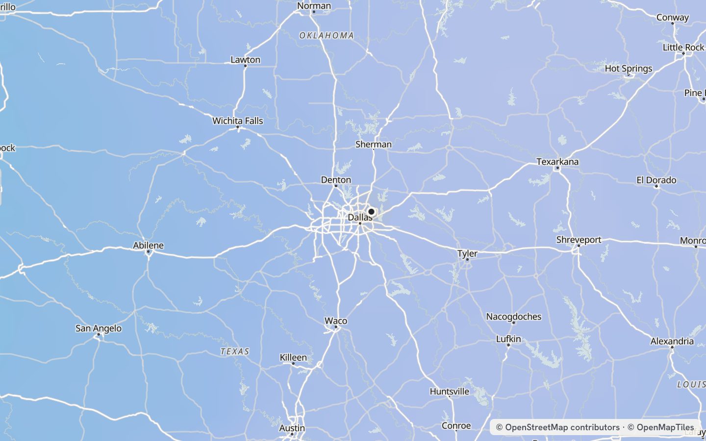 Comfort map around Garland: 31 just-right days a year