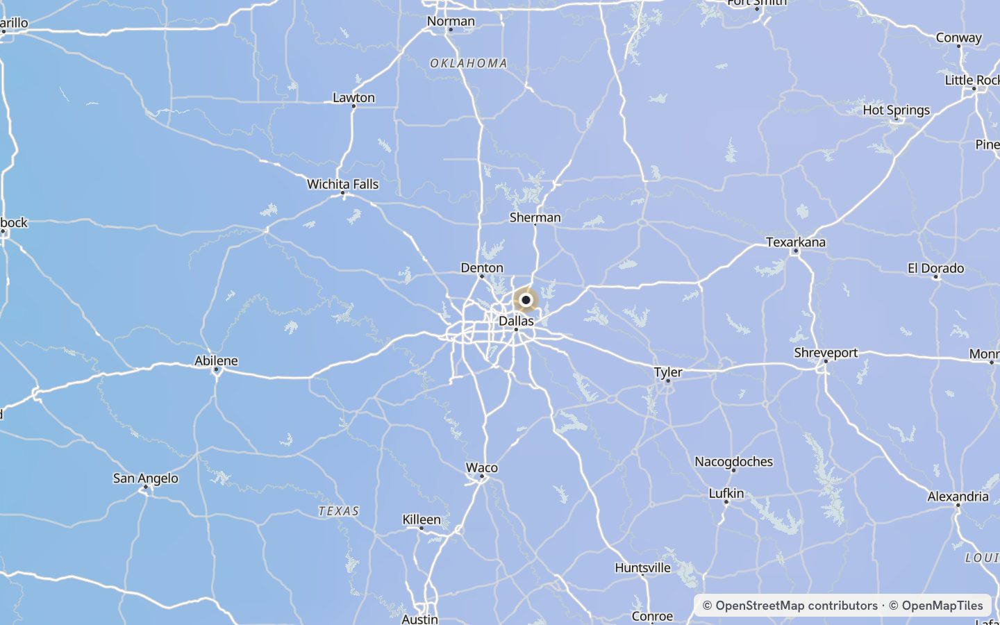 Comfort map around Plano: 31 just-right days a year
