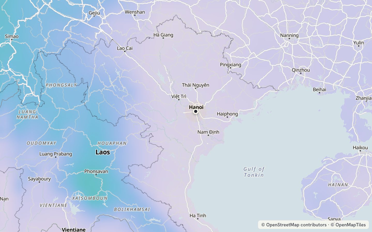 Comfort map around Hanoi: 4 just-right days a year